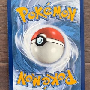 Pokemon Card with Red and Blue Accents